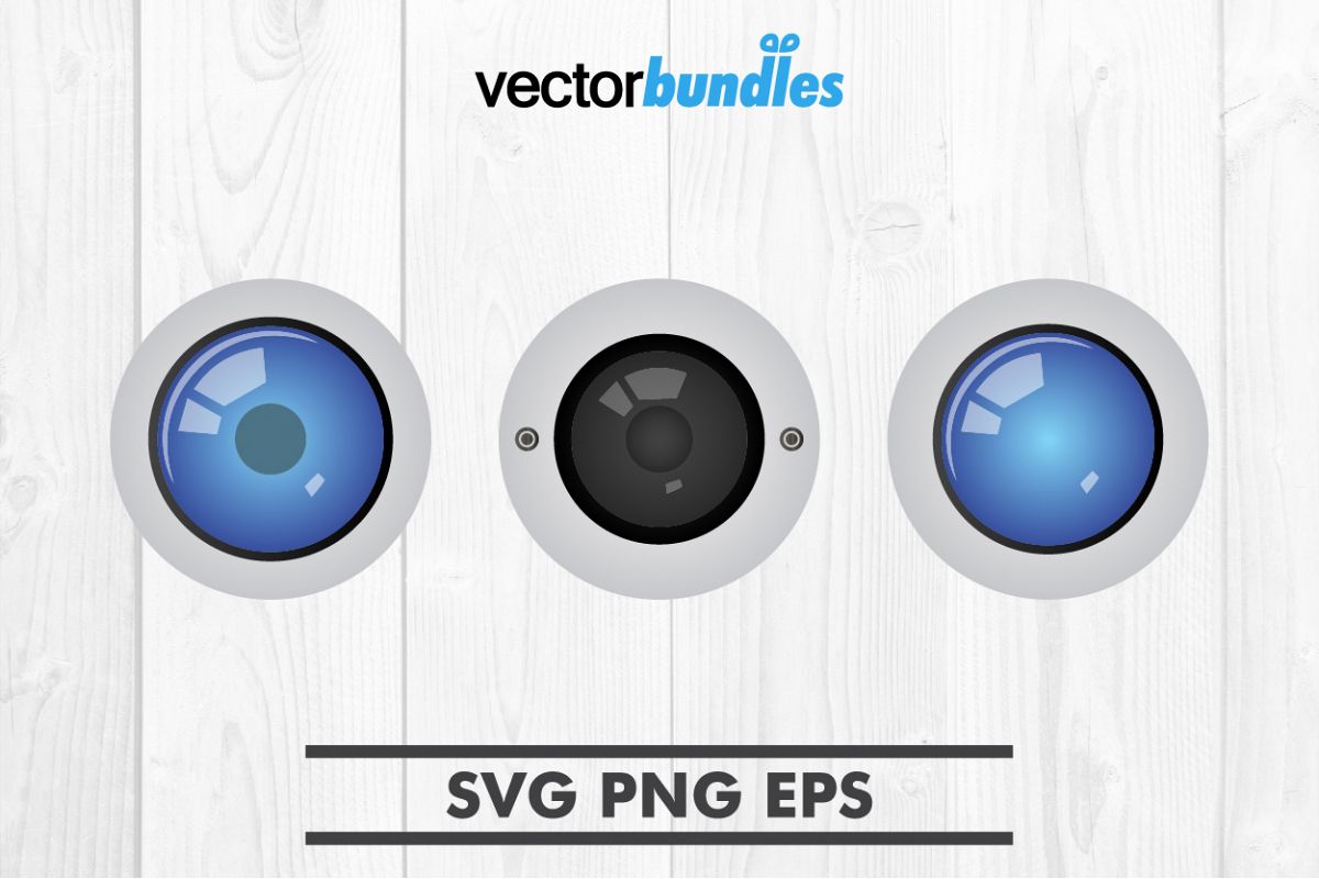 Lens camera clip art svg example image 1