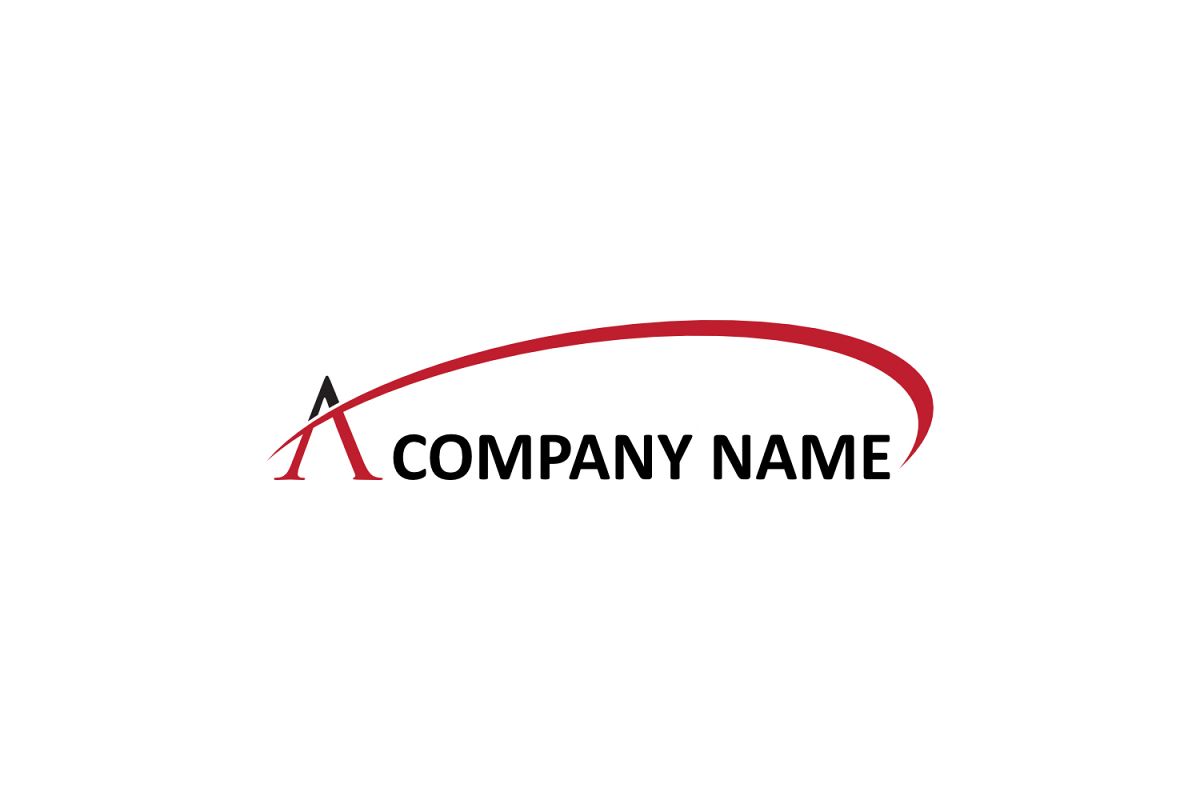 a letter swoosh logo example image 1