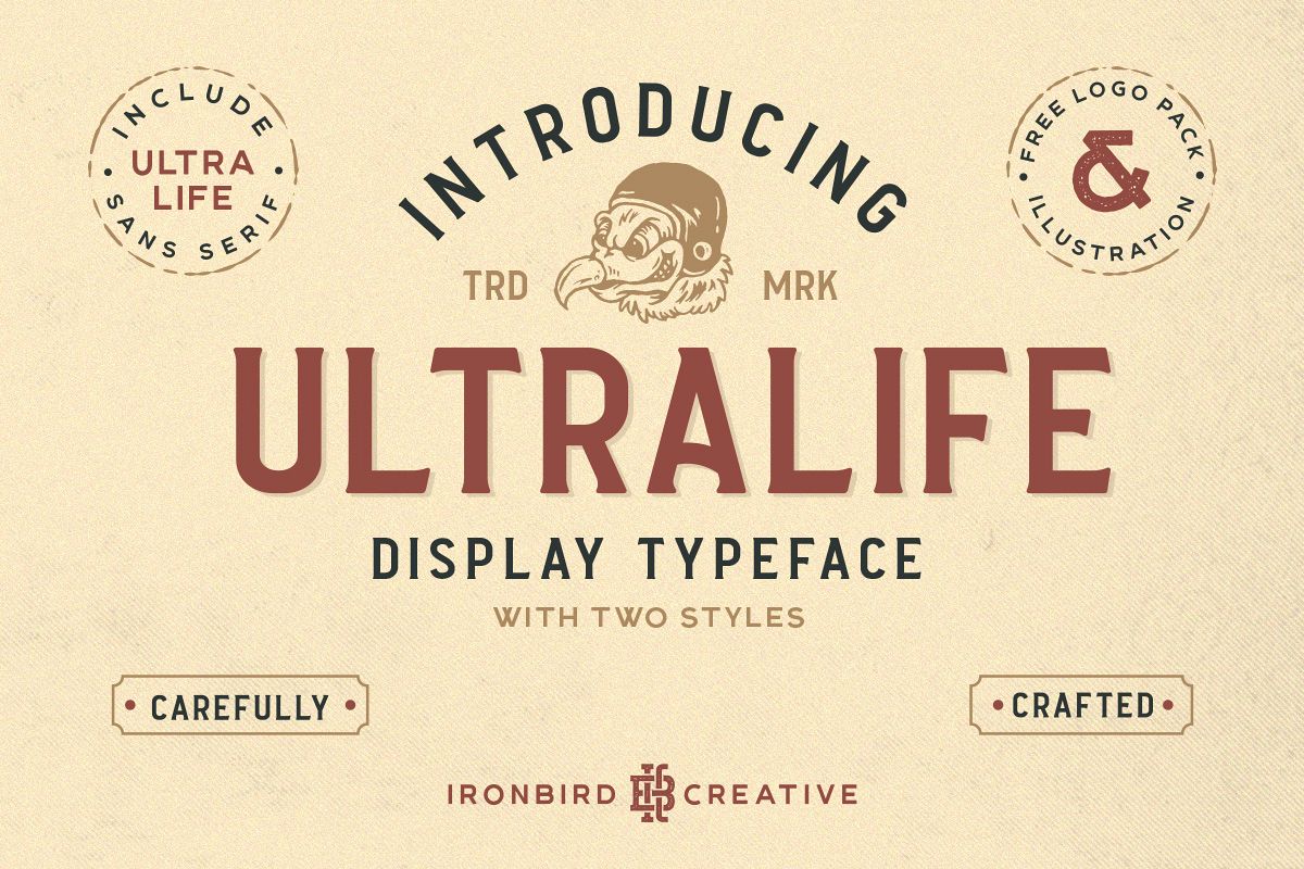 Ultralife Typeface example image 1