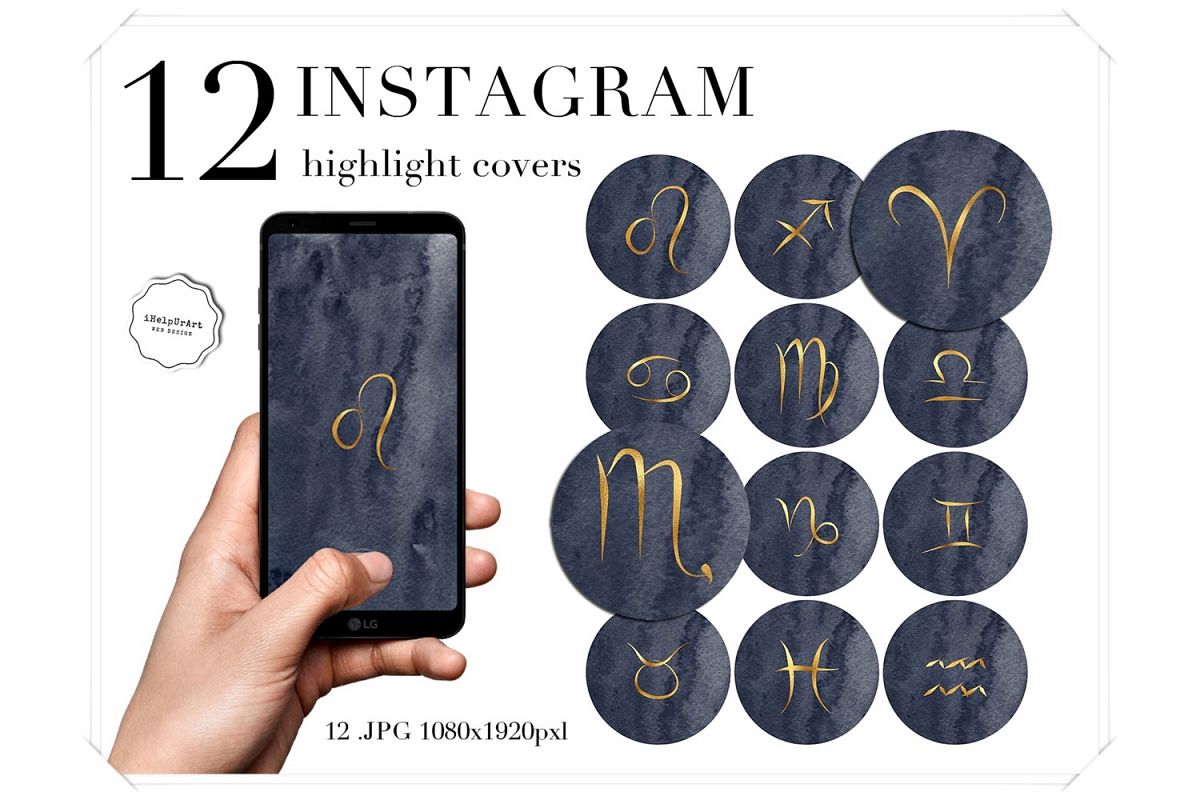 Zodiac Instagram Story Highlight Covers example image 1