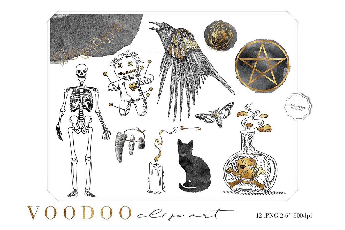 Witchcraft Voodoo Clipart example image 1