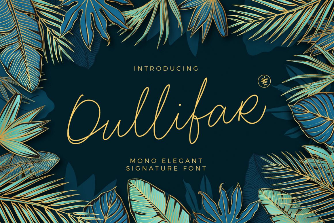 Oullifar Monoline Script example image 1