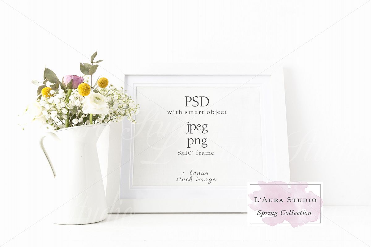 Floral Frame Mockup - wfr227 example image 1