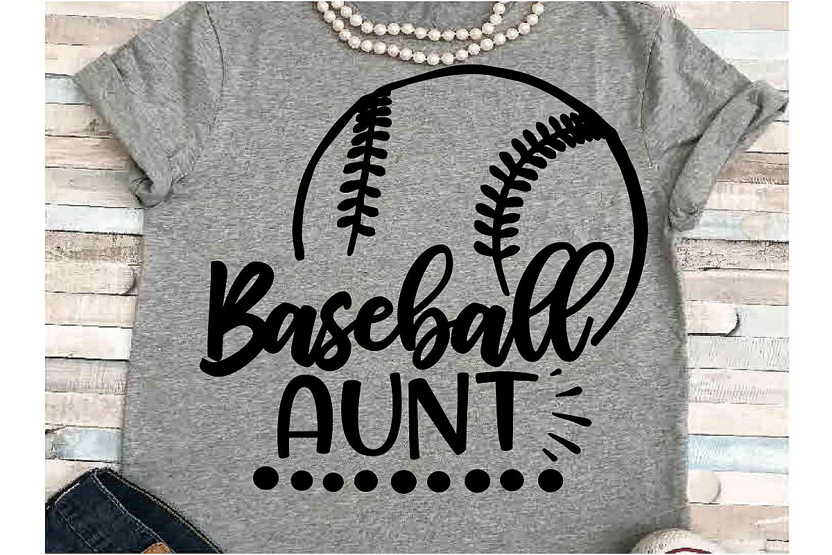 Baseball SVG DXF JPEG Silhouette Cameo Cricut aunt svg example image 1
