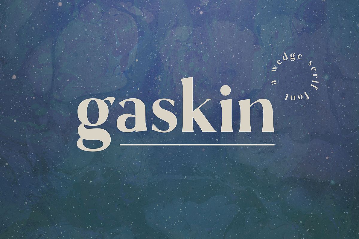 Gaskin - A Wedge Serif Font example image 1