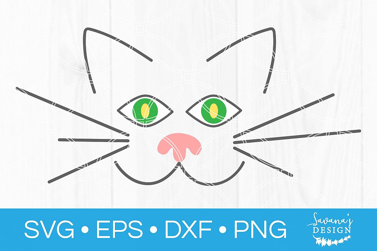 Cat Face SVG Cat Head SVG Cat SVG Face SVG Head SVG Cat example image 1