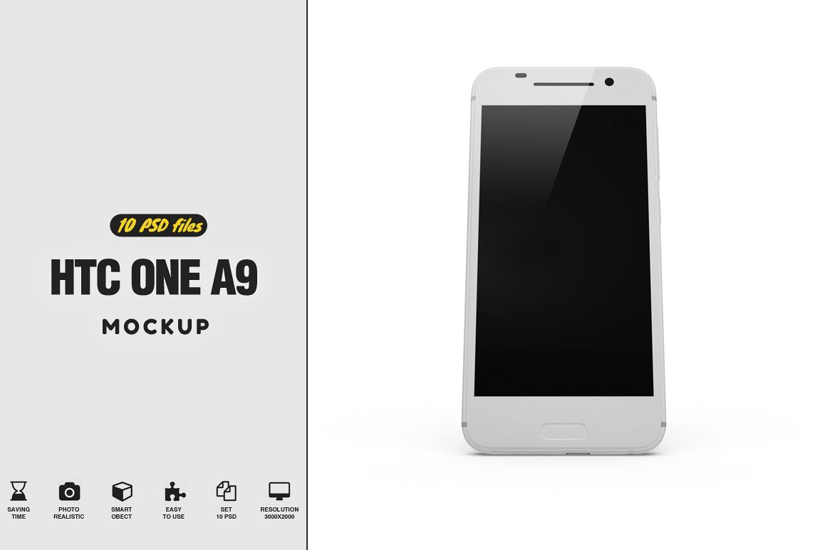 HTC One A9 MockUp example image 1