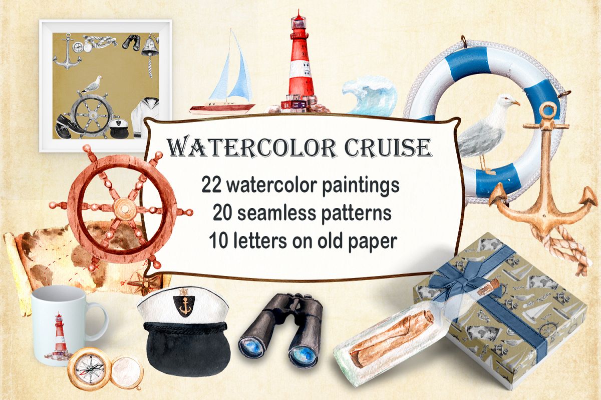 Watercolor Cruise, Yakhtin, Voyage example image 1