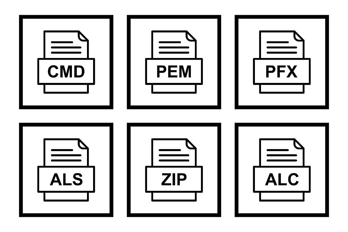 Set Of File Formats Icons example image 1