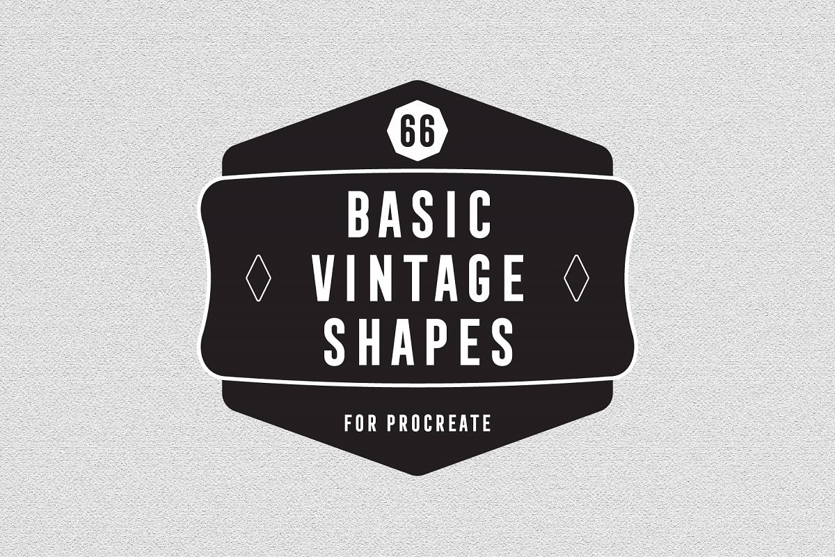66 Basic Vintage Shape for Procreate example image 1