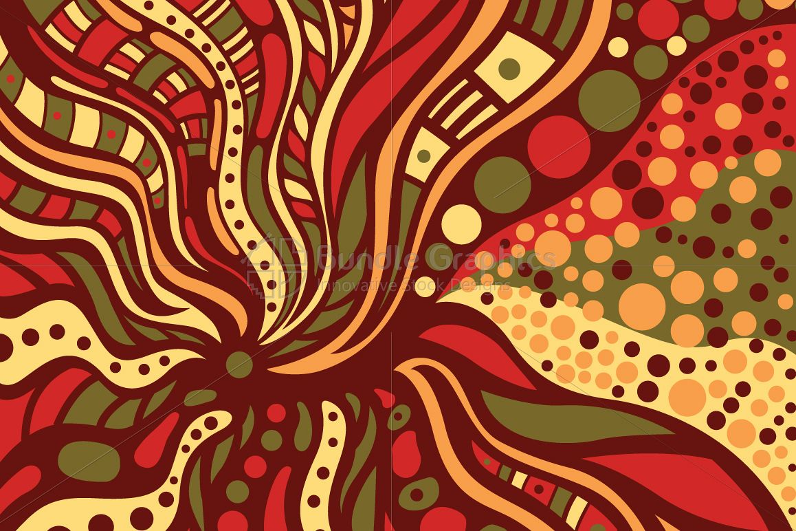 Rays of Minerals and Elements Vector Background example image 1