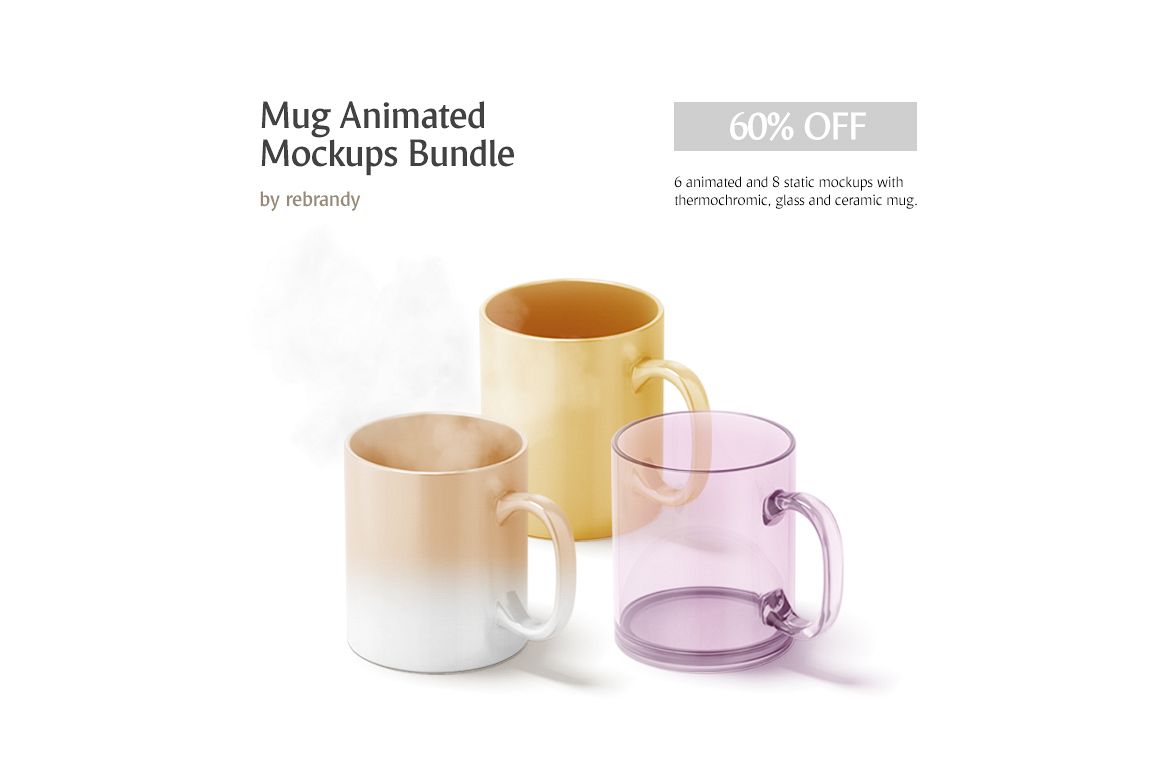 Mug Animated Mockups Bundle example image 1