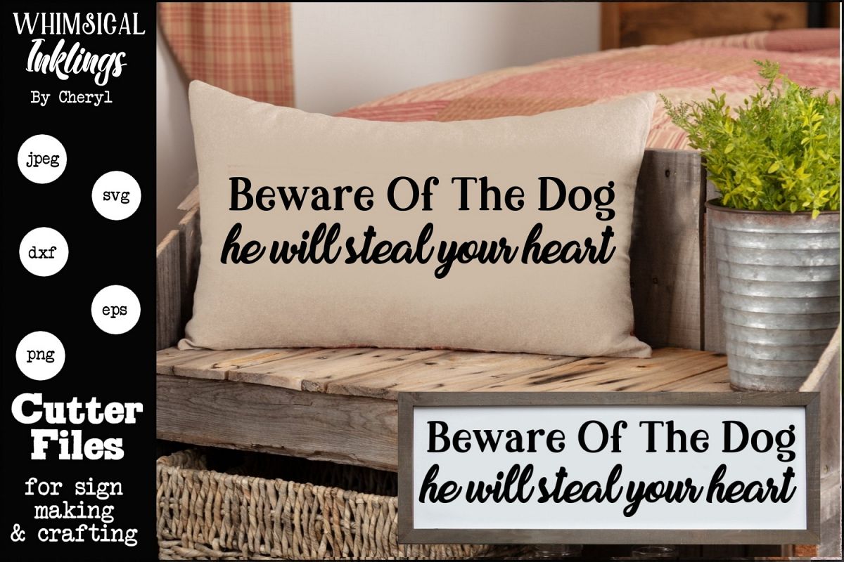 Beware Of The Dog SVG example image 1