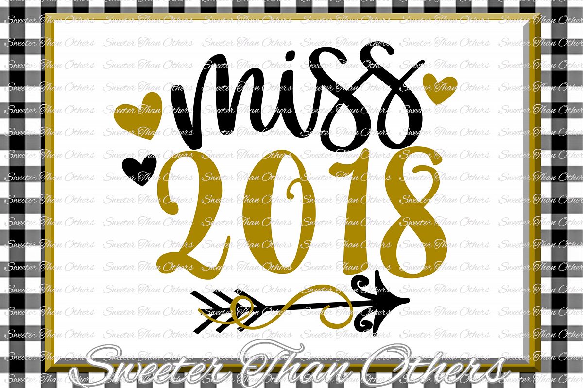 Miss 2018 svg, New Year 2018 SVG example image 1