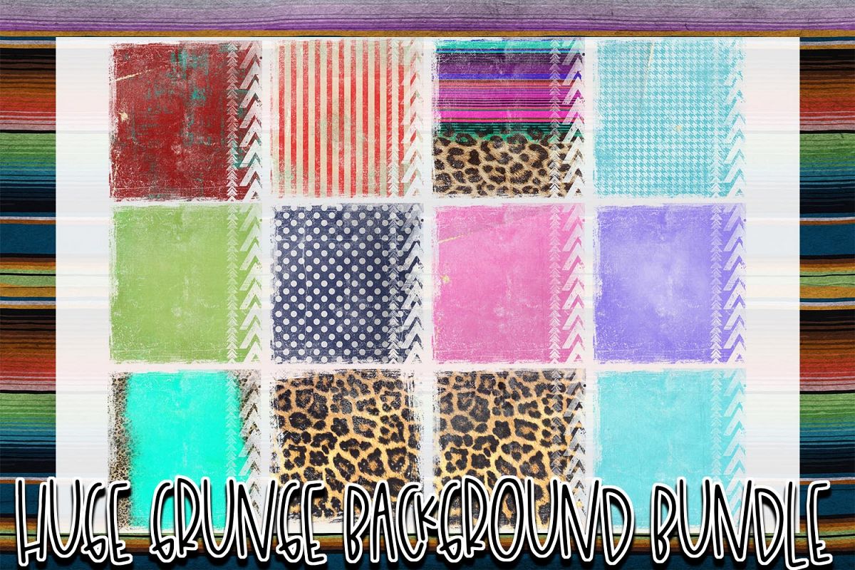 Huge 26 Grunge Background Elements Bundle! example image 1