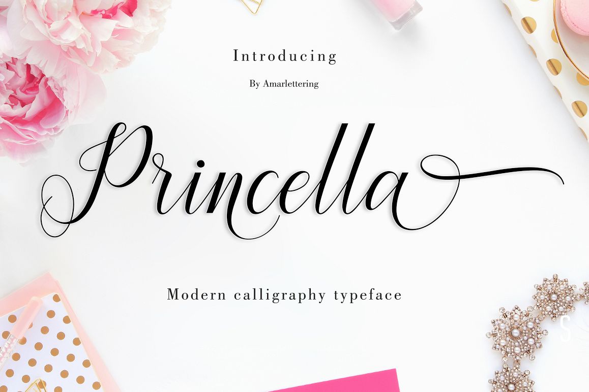Princella Script | 5 Font example image 1
