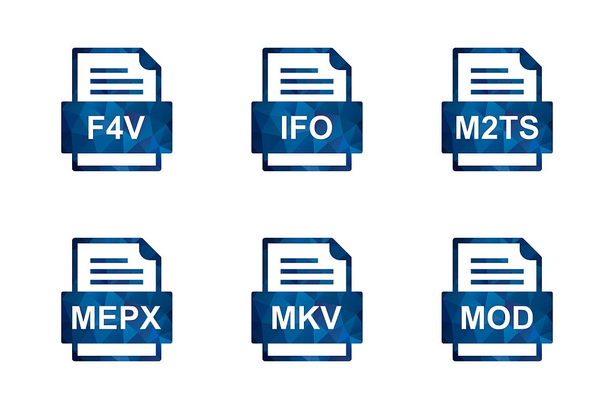 Set Of File Formats Icons example image 1