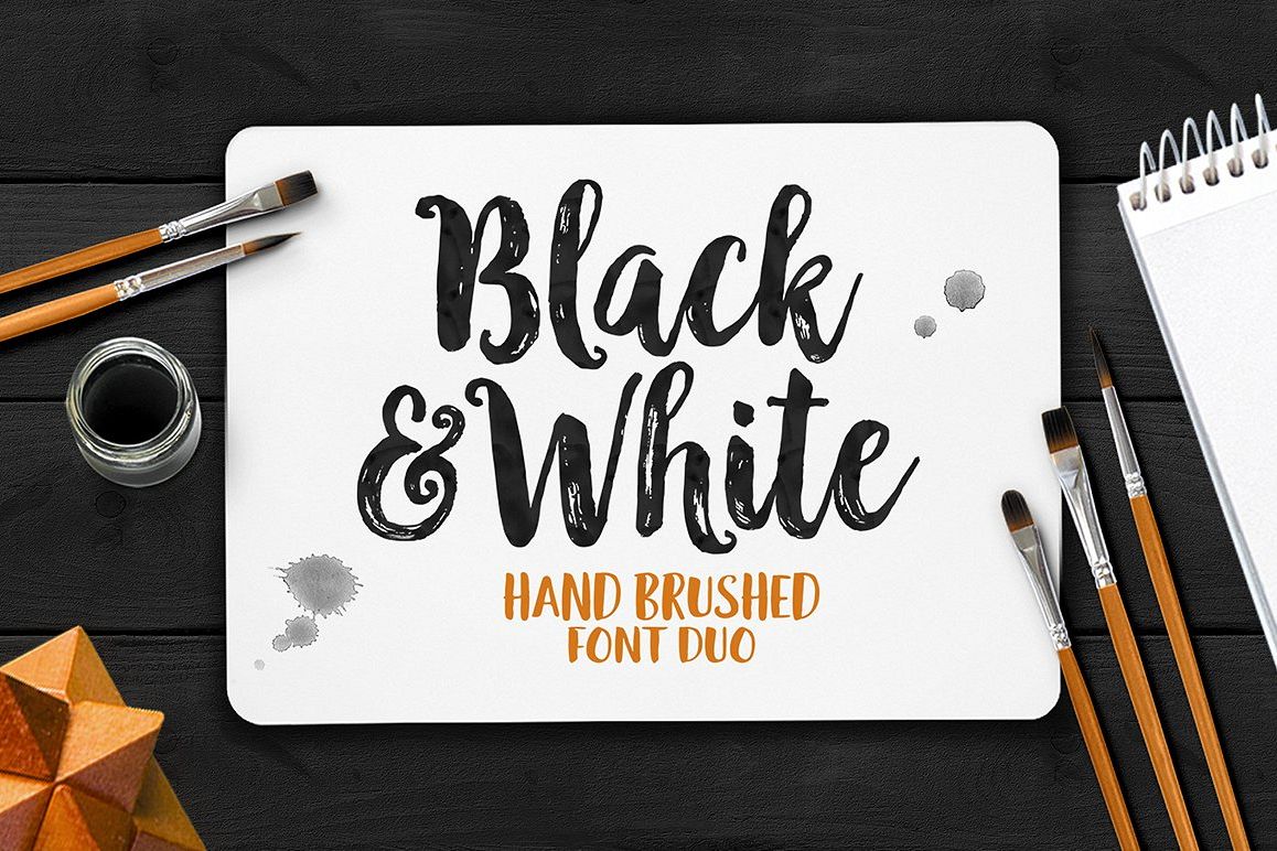 Black & White Font Duo example image 1