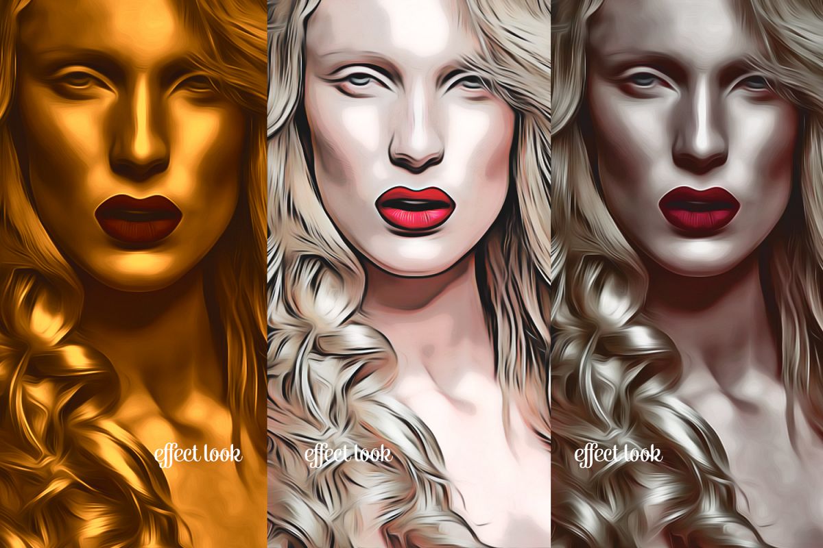 Oil Art Photoshop Action example image 1