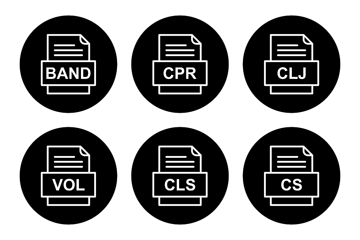 Set Of File Formats Icons example image 1