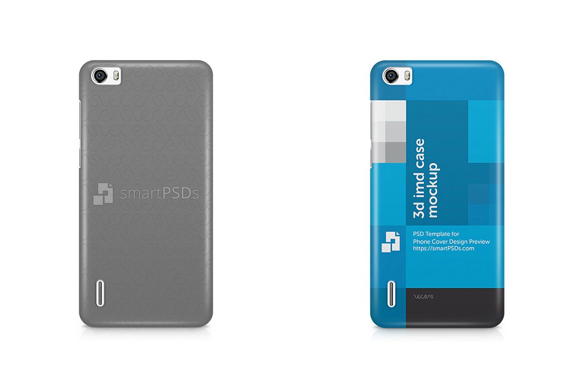 Huawei Honor 6 3d IMD Mobile Case Design Mockup 2014 example image 1