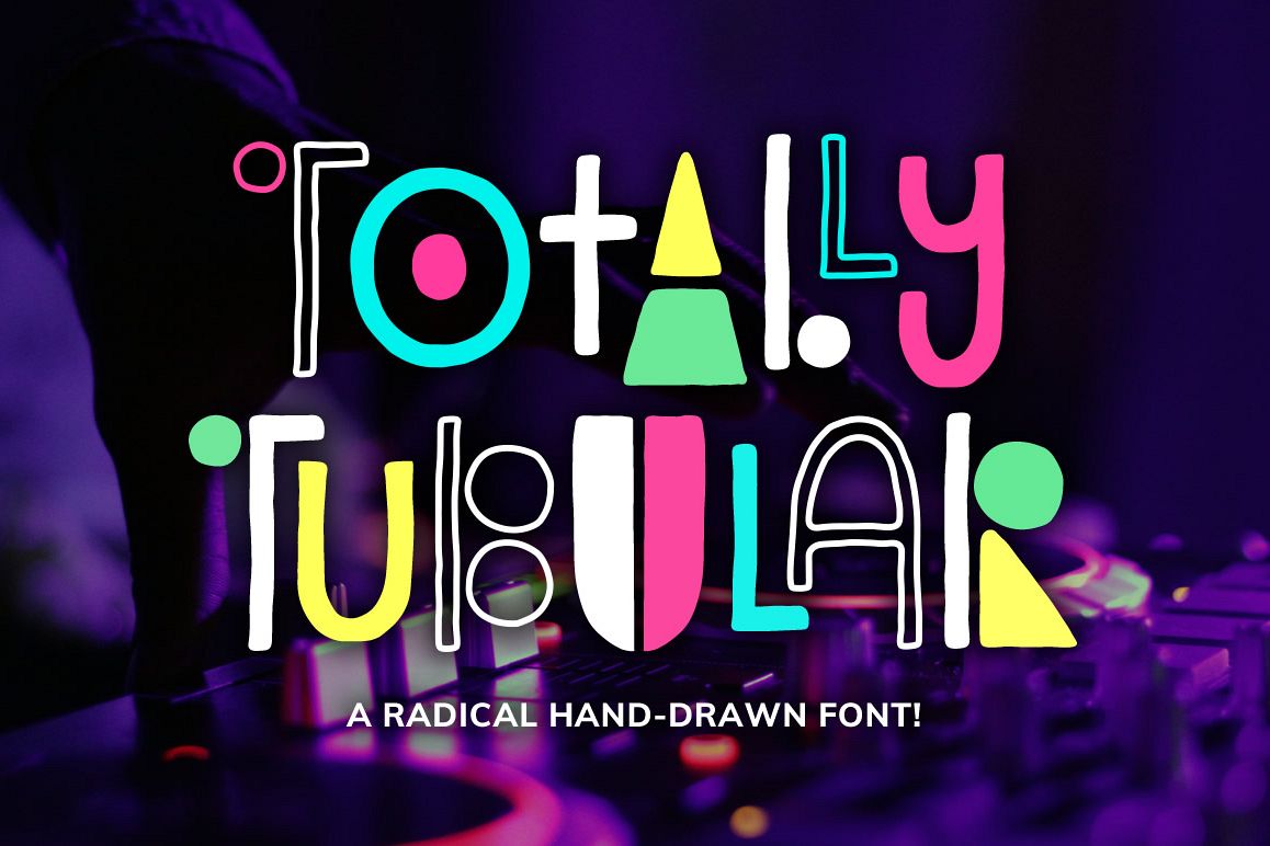 Totally Tubular Font example image 1