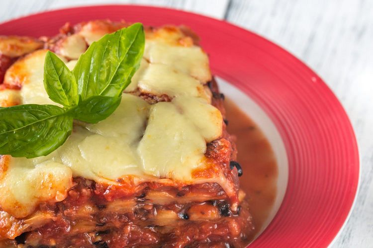 Portion of parmigiana di melanzane example image 1