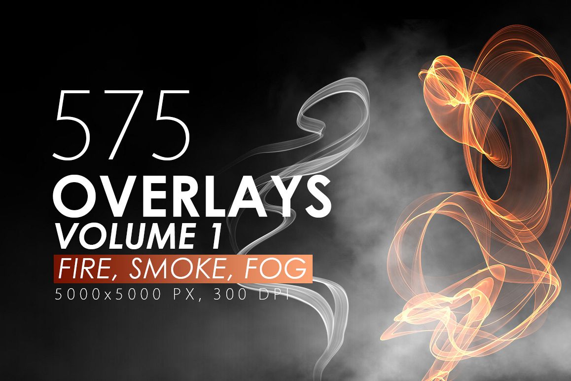 575 Fire, Smoke, Fog Overlays example image 1