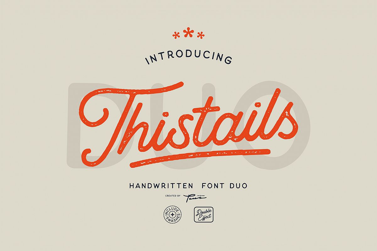 Thistails Font Duo example image 1