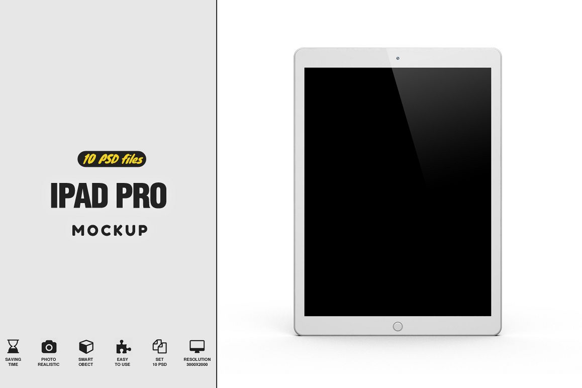 iPad Pro Mock-up vol1 example image 1