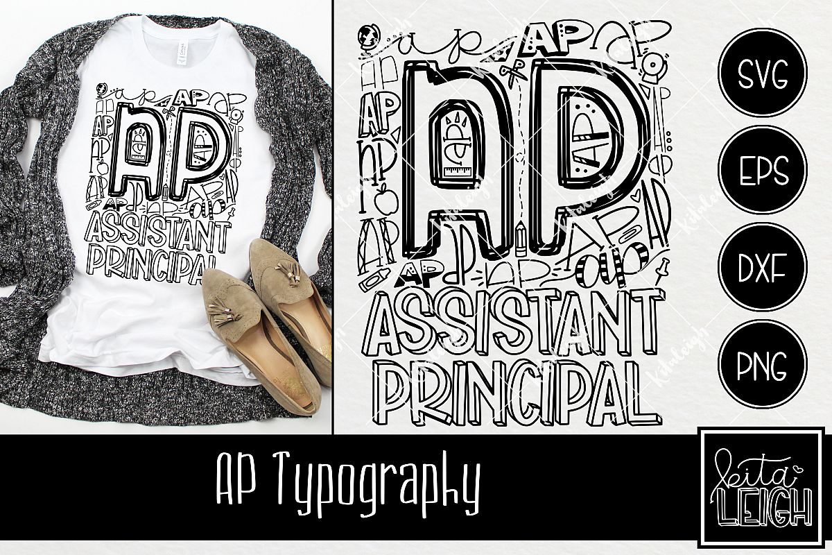 Assistant Principal AP Typography example image 1