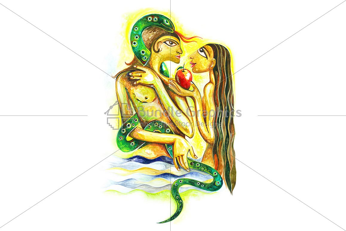 Raster graphic image of water color painting example image 1