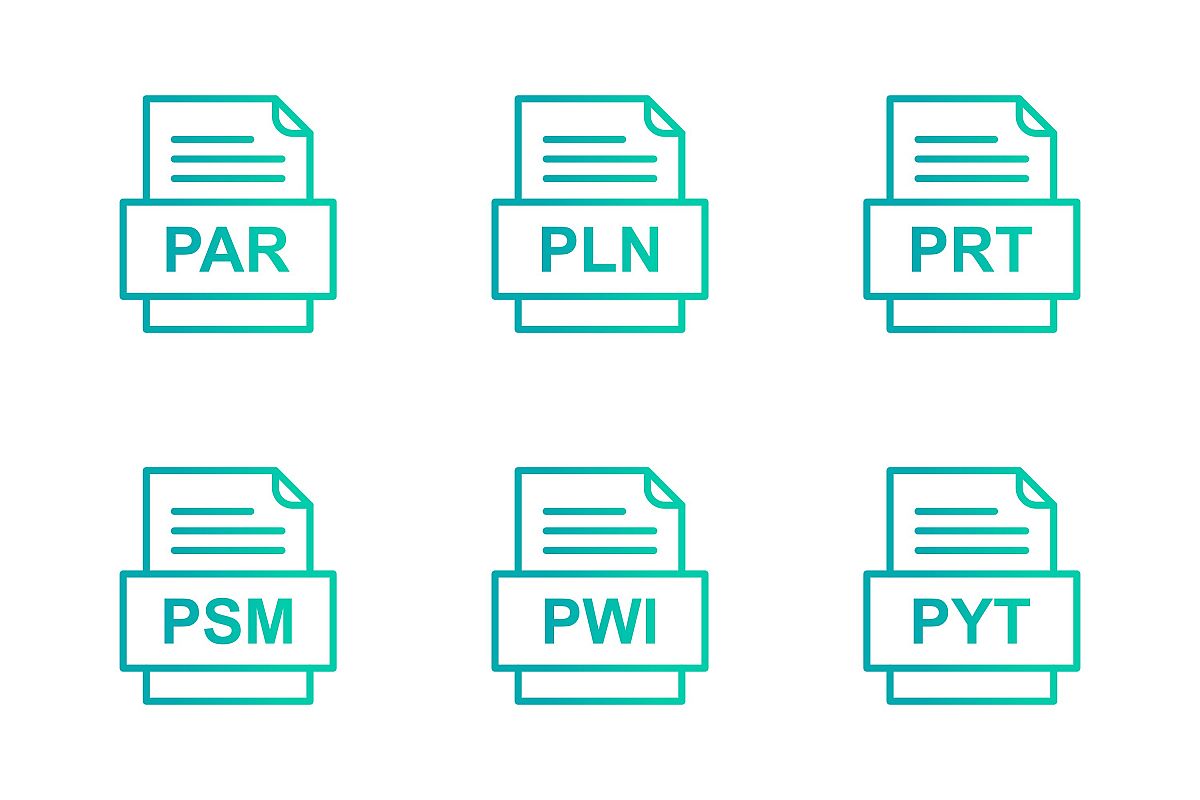 Set Of File Formats Icons example image 1