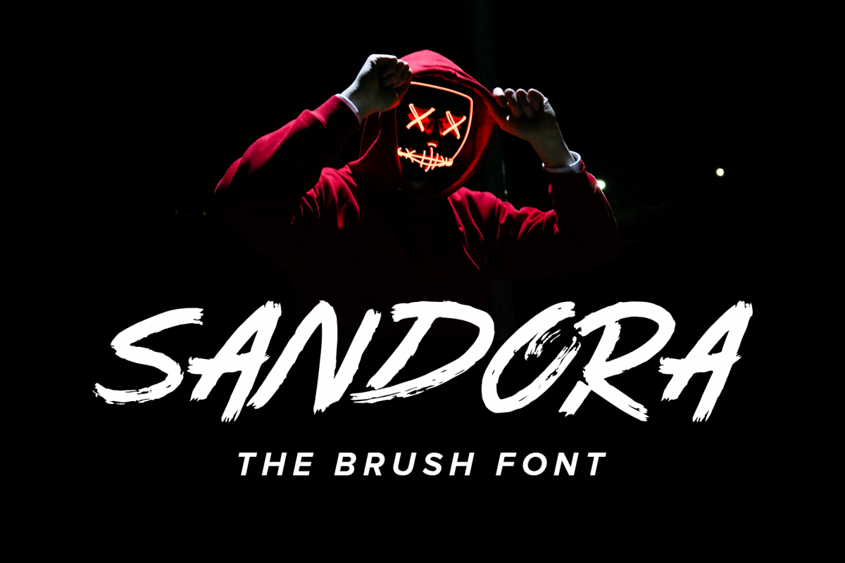 SANDORA BRUSH FONT example image 1