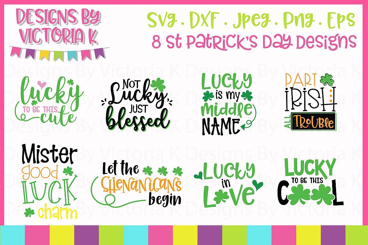 St Patrick's Day Bundle, SVG, DXF, example image 1