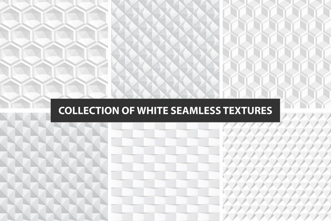 Decorative white seamless textures example image 1