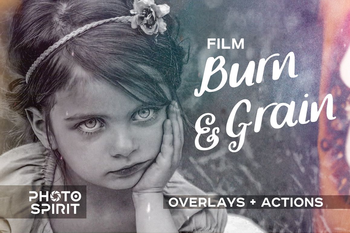 Film Burn & Grain Overlay Effect example image 1