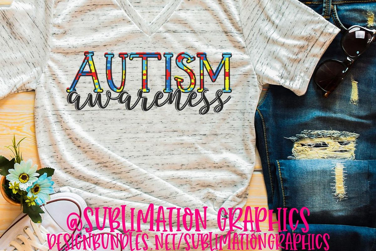 Autism Awareness Sublimation PNG example image 1
