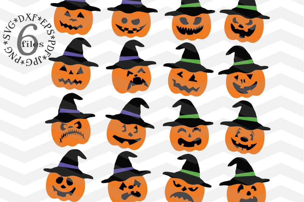 Download Pumpkin hat svg - Spooky pumpkin faces cutting files ...