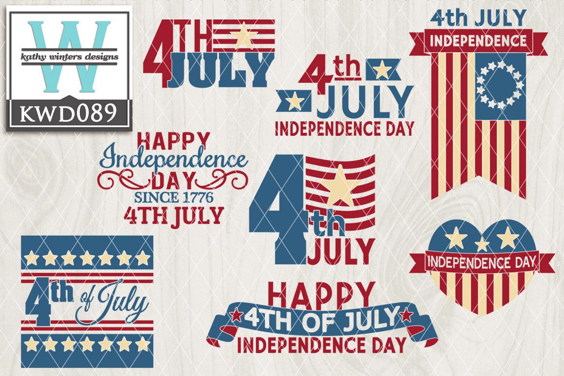 Patriotic Cutting File KWD089 example image 1