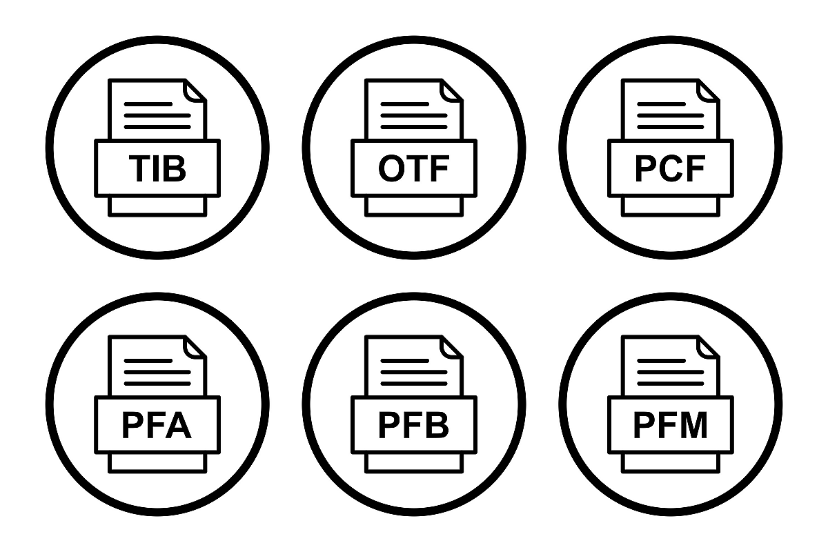 Set Of File Formats Icons example image 1