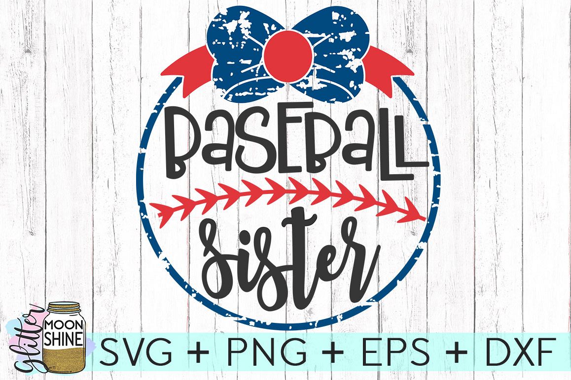 Download Baseball Sister SVG DXF PNG EPS Cutting Files