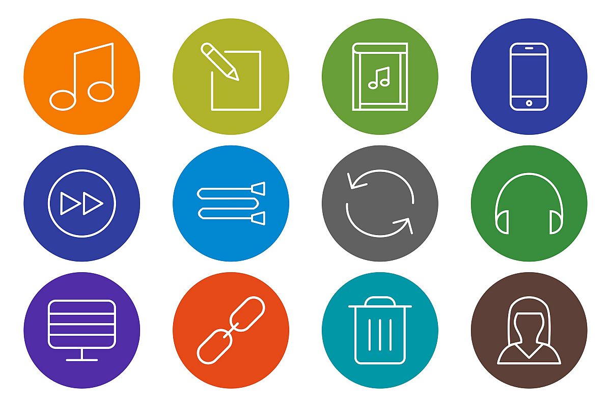 Set Of Multimedia Icons example image 1