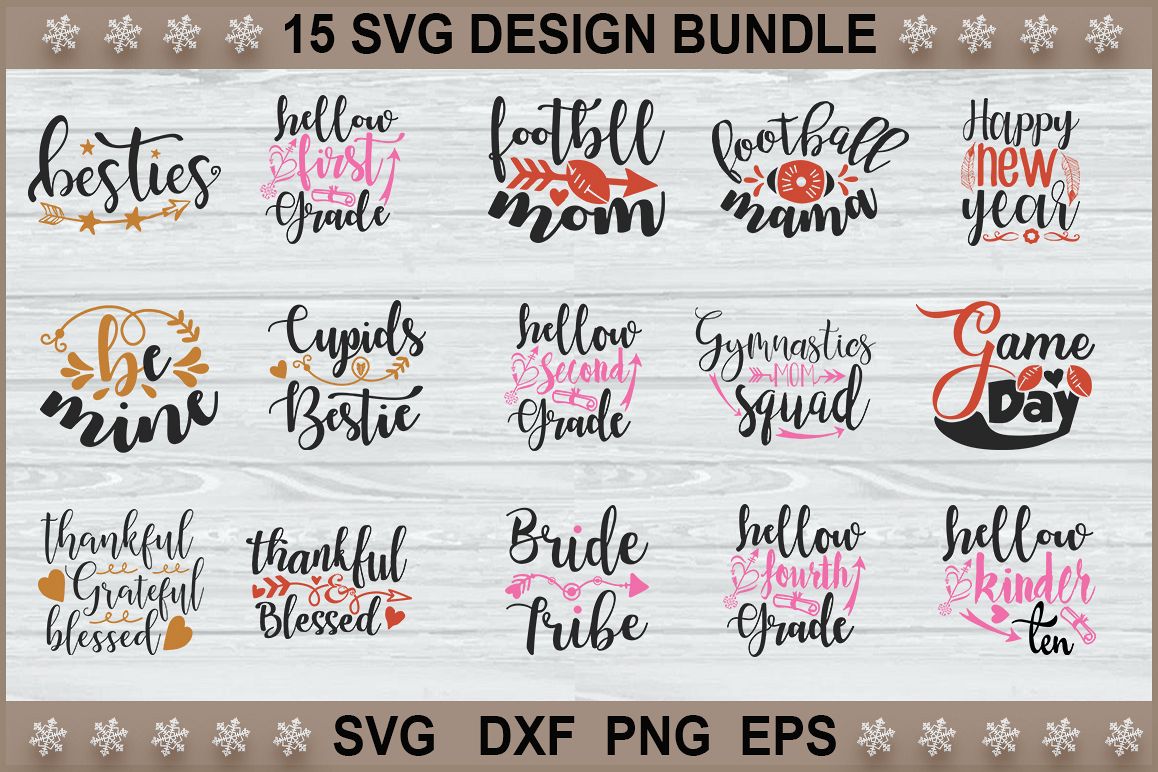 15 Quotes SVG Design Bundle Vol 1 example image 1