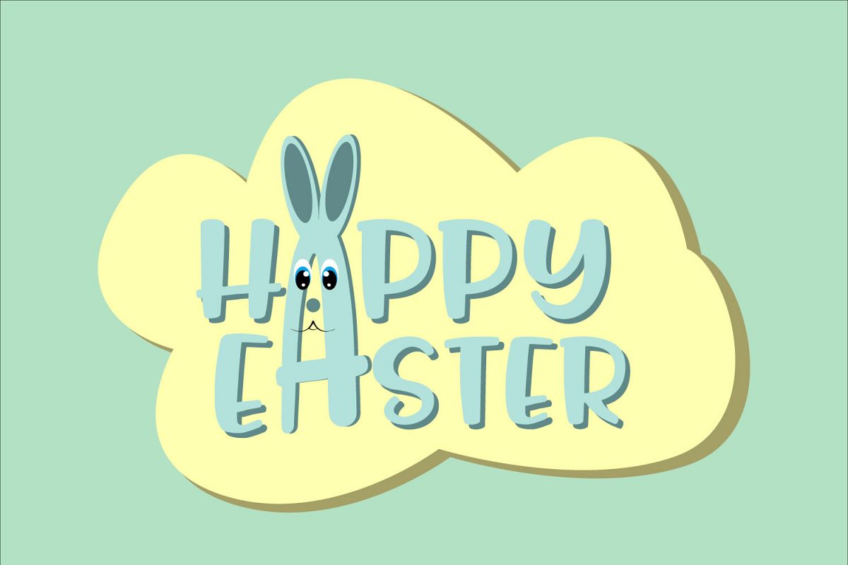 Happy Easter ,Easter Bunny Svg, Easter Svg example image 1