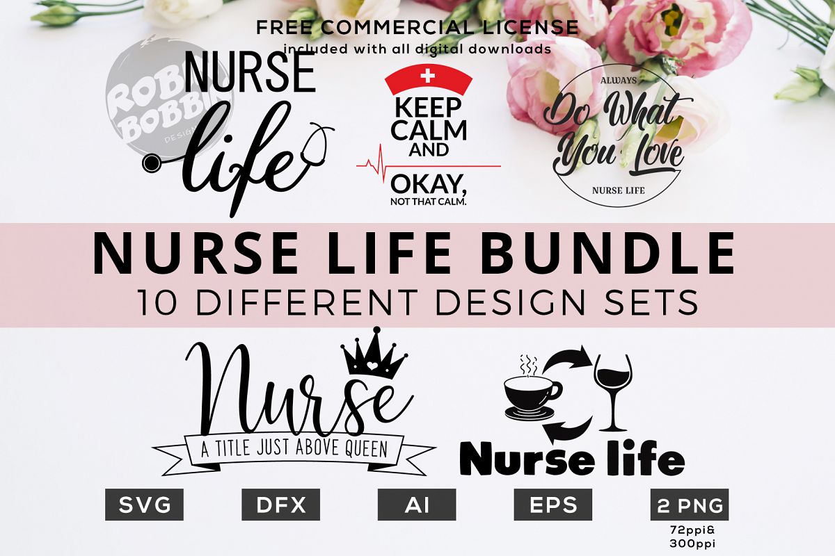 Download Nurse Life Bundle - Funny Nurse Quotes SVG Files