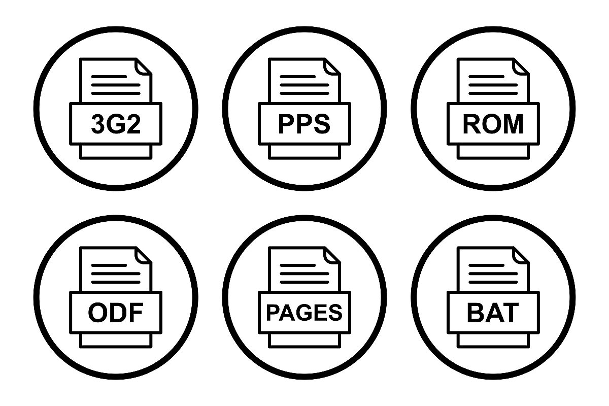 Set Of File Formats Icons example image 1