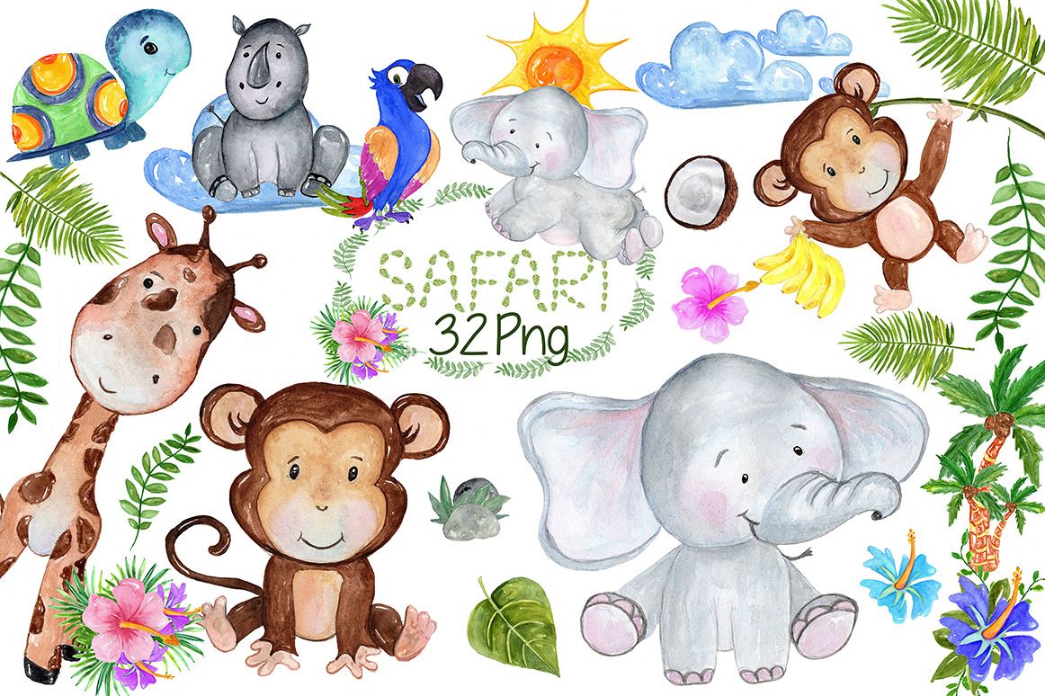 Safari Animals Clipart