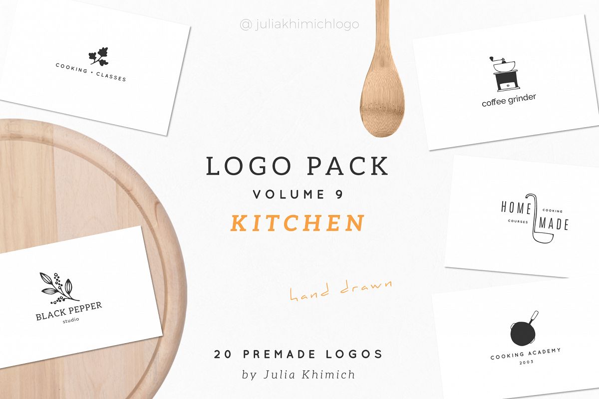 Logo Pack Volume 9. Kitchen example image 1