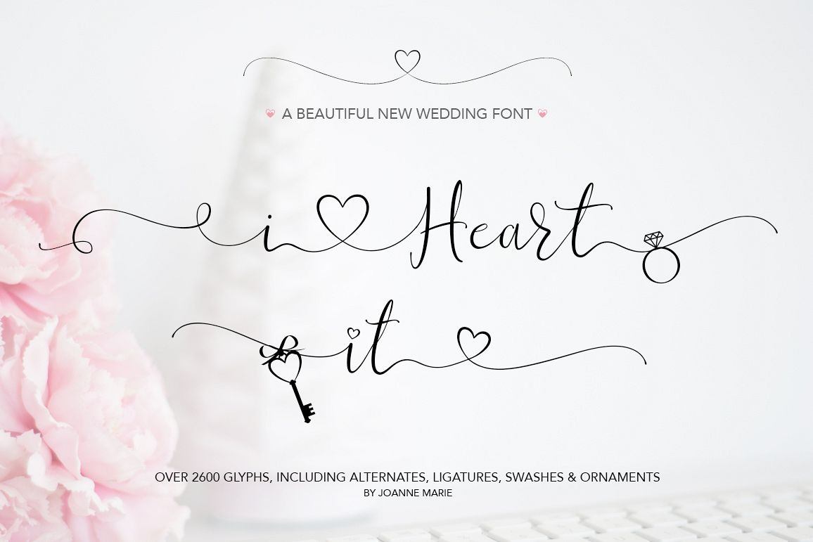 iHeart it wedding font example image 1